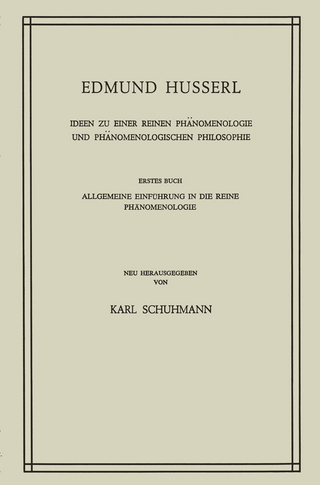 Ideen zu Einer Reinen Phänomenologie und Phänomenologischen Philosophie