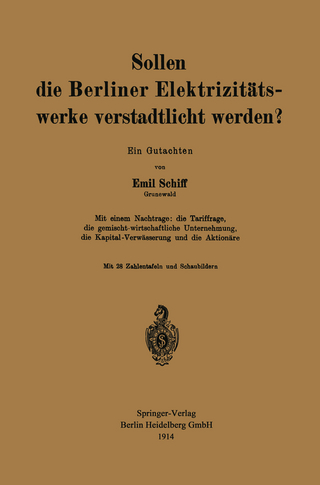 Sollen die Berliner Elektrizitätswerke verstadtlicht werden?