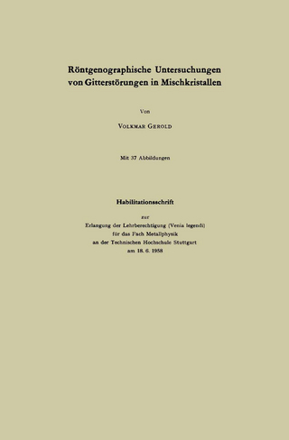 Röntgenographische Untersuchungen von Gitterstörungen in Mischkristallen