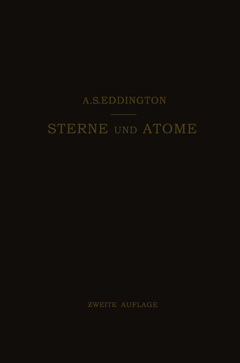 Sterne und Atome - Arthur Stanley Eddington, Otto Friedrich Bollnow