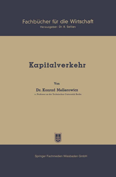 Kapitalverkehr - Konrad Mellerowicz