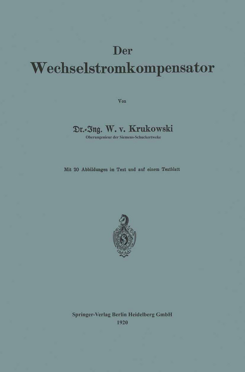 Der Wechselstromkompensator - Waldemar von Krukowski