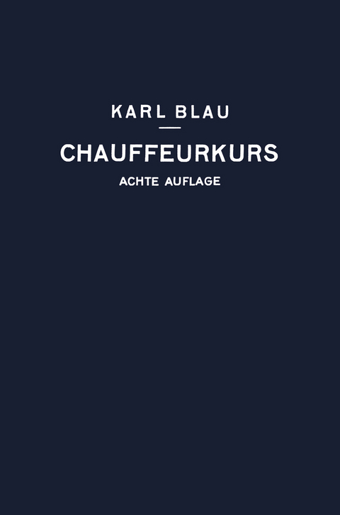 Chauffeurkurs - Karl Blau