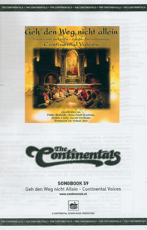 Geh den Weg nicht allein (Songbook) -  Continentals Voices