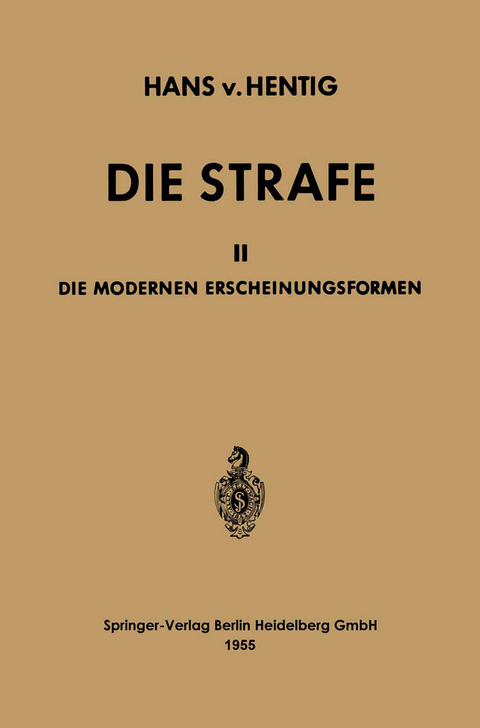 Die Strafe - Hans Von Hentig