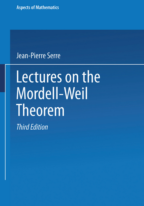 Lectures on the Mordell-Weil Theorem - Jean-P. Serre