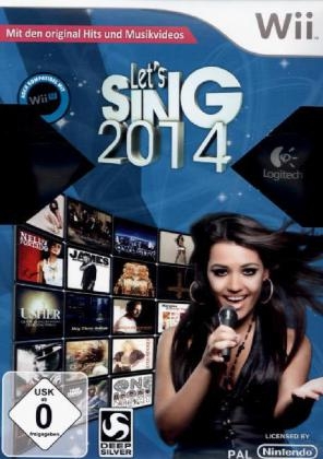 Let's Sing 2014, 1 Nintendo Wii-Spiel + 2 Mikrofone
