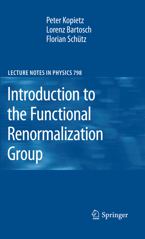 Introduction to the Functional Renormalization Group - Peter Kopietz, Lorenz Bartosch, Florian Sch&uuml;tz