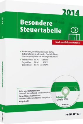 Besondere Steuertabelle 2014