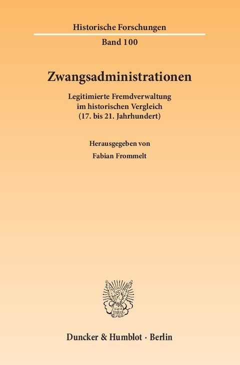 Zwangsadministrationen. - 
