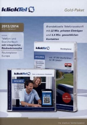 klickTel Gold-Paket 2013/2014, 1 DVD-ROM