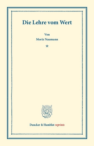 Die Lehre vom Wert.