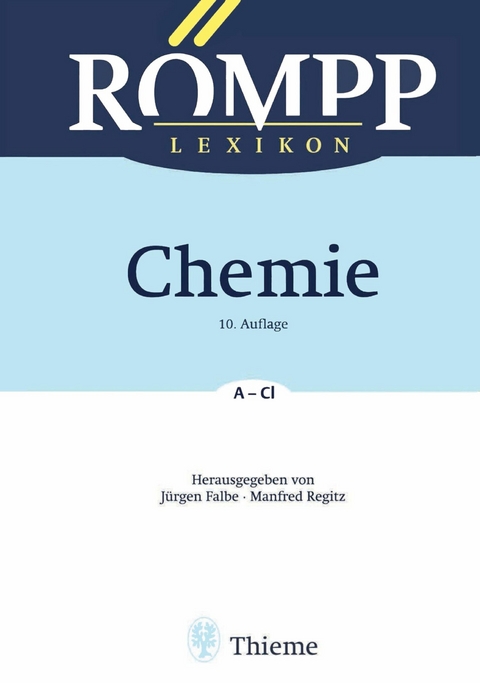 R&Ouml;MPP Lexikon Chemie, 10. Auflage, 1996-1999