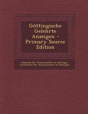 Gottingische Gelehrte Anzeigen - 