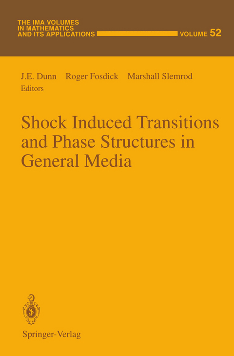 Shock Induced Transitions and Phase Structures in General Media - 