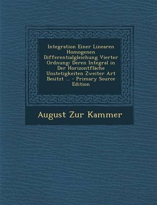 Integration Einer Linearen Homogenen Differentialgleichung Vierter Ordnung