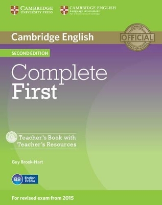 Complete First Teacher's Book with Teacher's Resources CD-ROM - Guy Brook-Hart