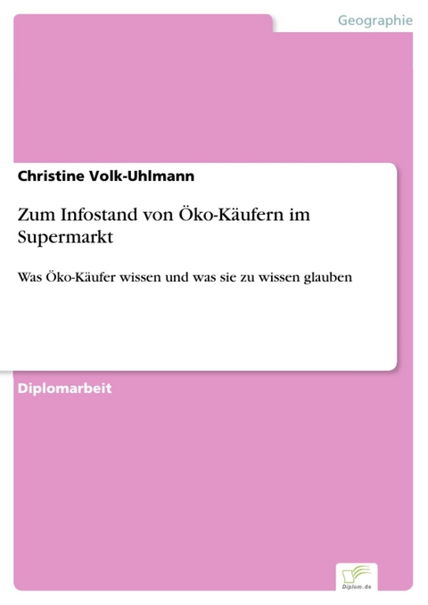 Zum Infostand von &Ouml;ko-K&auml;ufern im Supermarkt -  Christine Volk-Uhlmann