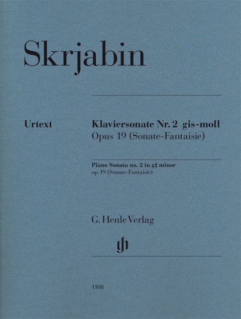 Alexander Skrjabin - Klaviersonate Nr. 2 gis-moll op. 19 (Sonate-Fantaisie) - 