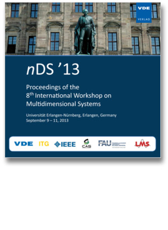 Proceedings of the 8th International Workshop on Multidimensional Systems Universit&auml;t Erlangen-N&uuml;rnberg, Erlangen, Germany, September 9 &ndash; 11, 2013