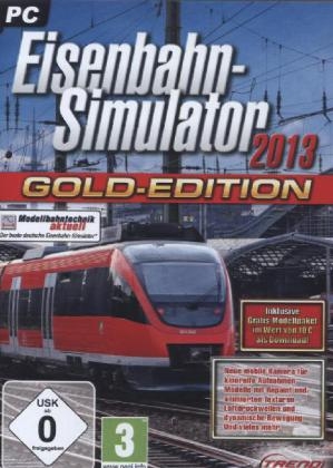 Eisenbahn-Simulator 2013, Gold-Edition, CD-ROM