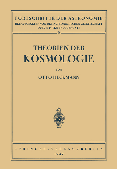 Theorien der Kosmologie - Otto Heckmann