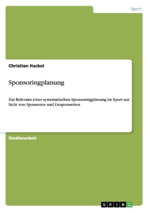 Sponsoringplanung - Christian Hackel