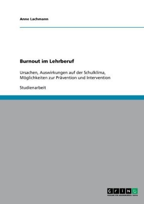 Burnout im Lehrberuf