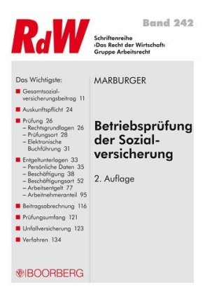 Betriebspr&uuml;fung der Sozialversicherung - Hors Marburger