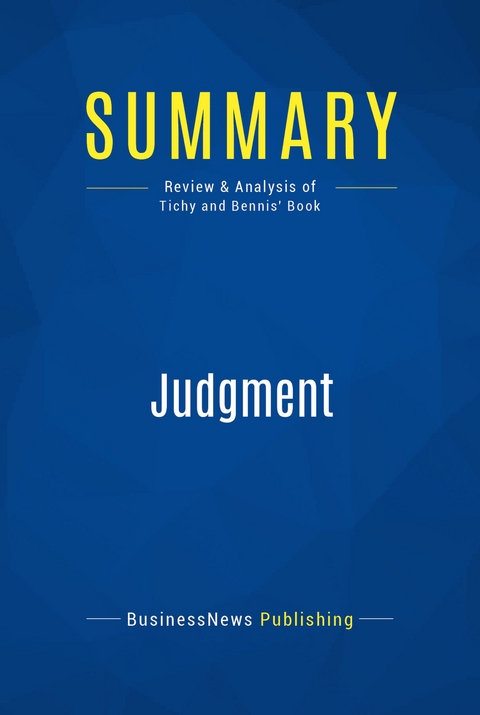 Summary: Judgment -  BusinessNews Publishing