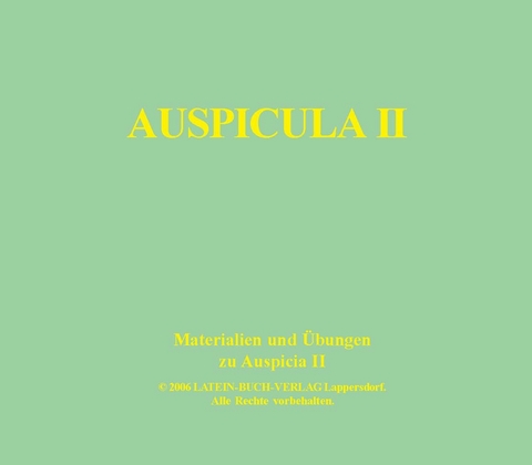 Auspicula II - Klaus Karl, Harald Kloiber, Nicole Sch&ouml;nberger, G&uuml;nther Wolf