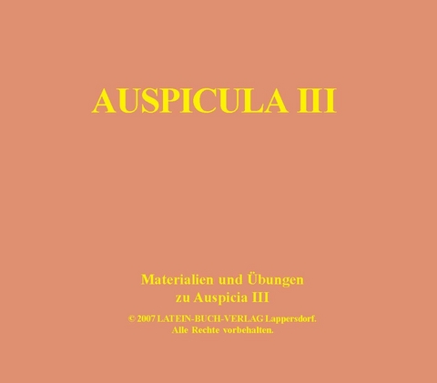 Auspicula III - Karl Gritsch, Klaus Karl, Harald Kloiber, Nicole Sch&ouml;nberger, G&uuml;nther Wolf