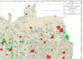 Dury and Andrews 1766 Map of Hertfordshire - Digitally Redrawn