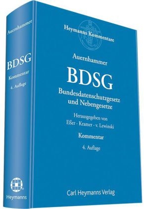 Auernhammer: BDSG. Kommentar