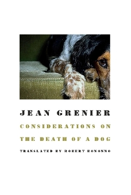 Considerations On The Death Of A Dog - Jean Grenier