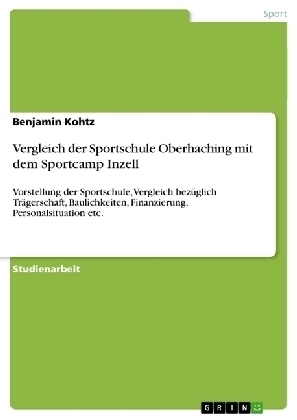 Vergleich der Sportschule Oberhaching mit dem Sportcamp Inzell - Benjamin Kohtz