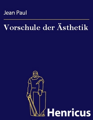 Vorschule der Ästhetik