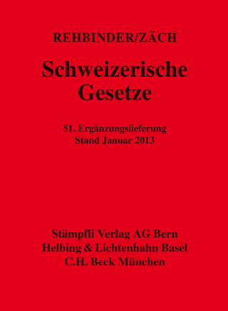 Schweizerische Gesetze, 51. Ergänzungslieferung