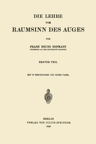 Die Lehre vom Raumsinn des Auges