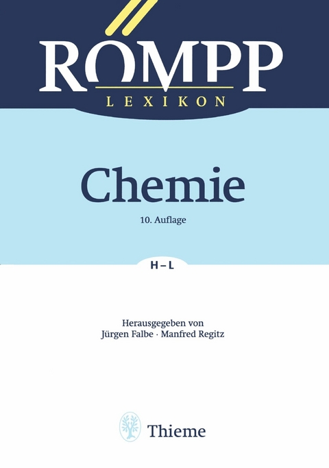 R&Ouml;MPP Lexikon Chemie, 10. Auflage, 1996-1999 -  J&uuml;rgen Falbe,  Manfred Regitz
