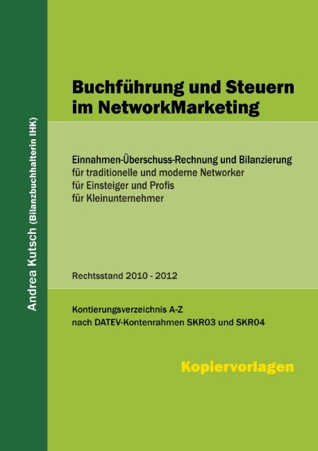 Buchf&uuml;hrung und Steuern im NetworkMarketing