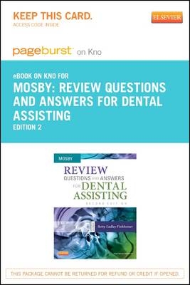 Part - Review Questions and Answers for Dental Assisting - Pageburst E-Book on Kno (Retail Access Card)