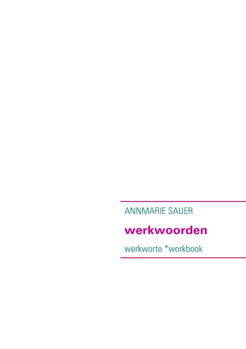 werkwoorden - Annmarie Sauer