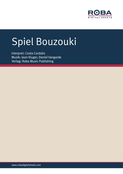 Spiel Bouzouki - Jean Kluger, Daniel Vangarde, Rolf Basel, Wolfgang M&uuml;rmann