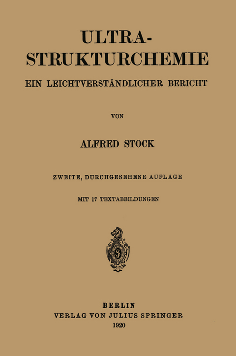 Ultra-Strukturchemie - Alfred Stock