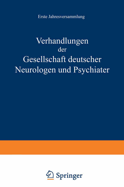 Verhandlungen der Gesellschaft Deutscher Neurologen und Psychiater - NA Nitsche