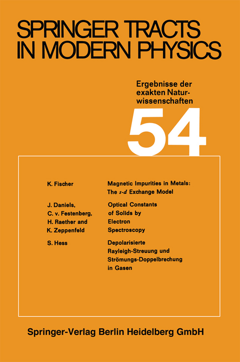 Springer Tracts in Modern Physics - G. H&ouml;hler