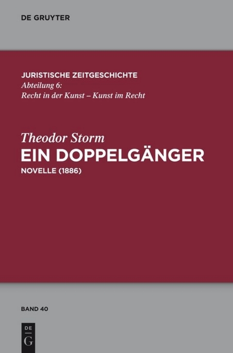 Ein Doppelg&auml;nger - Theodor Storm
