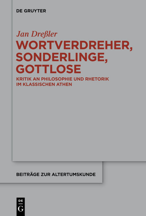 Wortverdreher, Sonderlinge, Gottlose - Jan Dre&szlig;ler