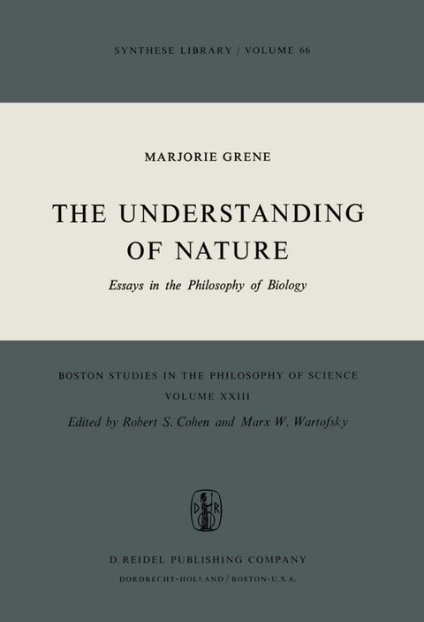 The Understanding of Nature - Marjorie Grene